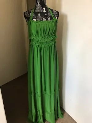 Zara Flowy Maxi Dress - Green Limited Edition S L • $50