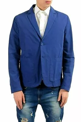 Versace Jeans Men's Blue Two Button Blazer Sport Coat US 38 IT 48 • $199.99