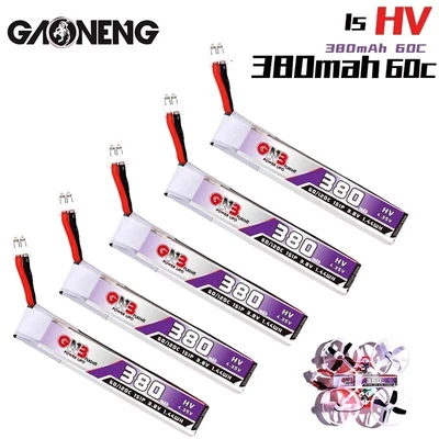 $48.95 • Buy 1s 3.7v LiPo X5pcs 380mah 60c/120c Battery Mobula Drone Whoop FPV W/ Wire