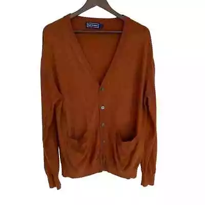 Paul Fredrick Rust Button Up Cardigan Sweater - Large • $28