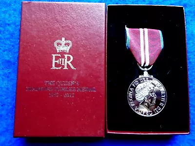 Queens Diamond Jubilee 2012 Full Size Copy Medal & Presentation Box Fattorini • £35