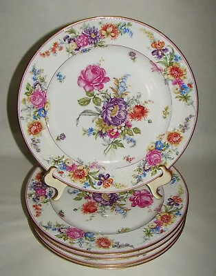 5 Haas & Czjzek Coronado Schlaggenwald Porcelain Dinner Plates Czechoslovakia • $125