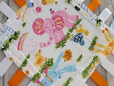 Taggy Blanket 8  Animals Blanket Baby Gift Baby Accessories Clothes Tag • £5