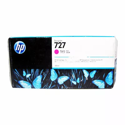 Genuine HP 727 Magenta 300ml F9J77A DesignJet T1500 T920 T2500 (Retail Box) • $69.99