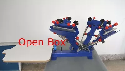 Open Box! 4 Color Screen Printing Machine 1 Station Screen Press Micro-adjust • $262.99