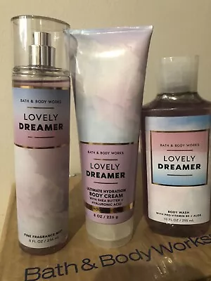 BATH AND BODY WORKS Lovely Dreamer Body Cream Shower Gel And Fragrance Mist • $26.95