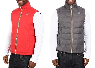 K-WAY Yannick Thermo Plus Reversible Men's Goose Down Puffer Vest $159 NEW L • $77.99