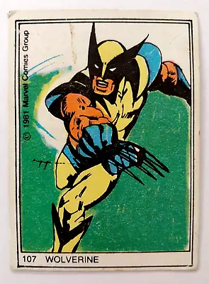 1981 Marvel Superheroes Wolverine Rookie Card Vtg Argentina Mega  Rare She Hulk  • £2008.76