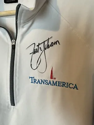 $49.99 • Buy Zach Johnson Ryder Cup Captain Autographed TransAmerica Long Sleeve Shirt PGA
