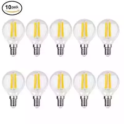 10 Pack LED Edison Bulb Clear Filament ES E27 G45  Lights ES 2700K Warm White • £15