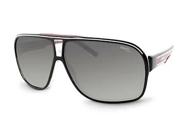 $143 • Buy Carrera Polarized Black Red Mens Sunglasses Grand Prix 2 Retro UV Protect Racing