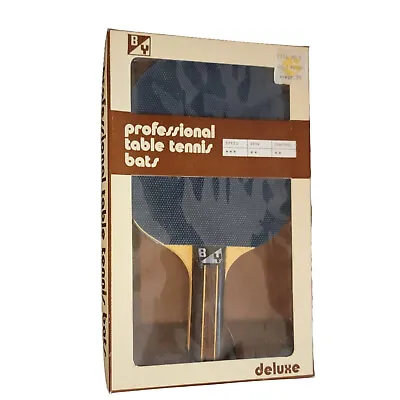 Vintage BY Deluxe Table Tennis Bat Ping Pong Paddle Racket Professional • $19.63