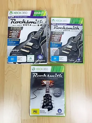 Microsoft Xbox 360 Rocksmith 2014 Edition & Rocksmith Game Bundle R4 PAL AU/NZ • $69.95