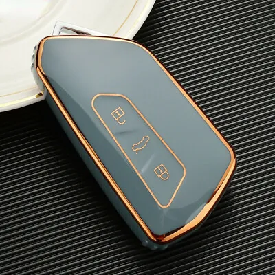 TPU Car Remote Flip Key Fob Case Cover For VW Golf 8 Skoda Octavia SEAT Leon MK4 • $11.99