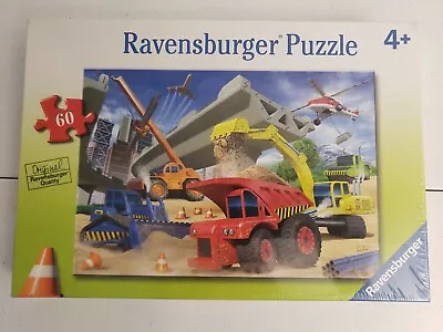 Ravensburger 60 Piece Jigsaw Puzzle For Kids Construction Trucks Vehicles NEW • $18.95