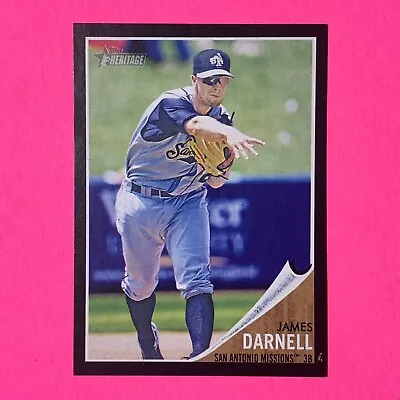 James Darnell BLACK BORDER #’d /62  2011 Topps Heritage Minors # 94 Parallel SP • $2.99