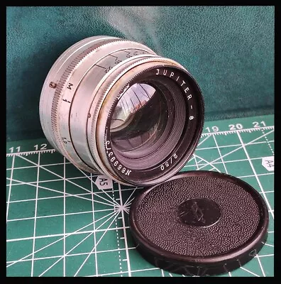 📸 Jupiter-8 2/50 M39 Lens For Rangefinder Zorki FED Leica USSR 1966 Cap Filter✅ • $34