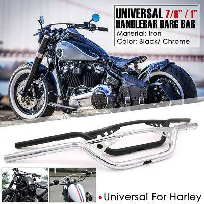 $46.54 • Buy Universal 7/8  1  Motorcycle Handlebar Drag Z-Bar For Harley Honda Yamaha Suzuki