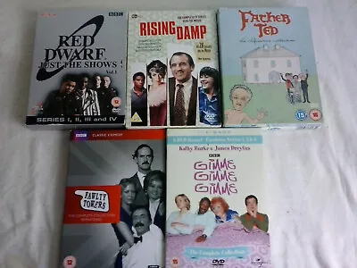 Classic Comedy DVD Boxsets. Red Dwarf / Fawlty Towers / Rising Damp / Father Ted • £18