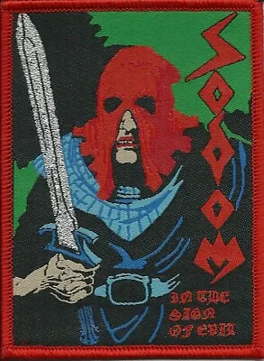 Sodom-in The Sign Of Evil-woven Patch-silver Glitter Thread-thrash Metal • $9.88