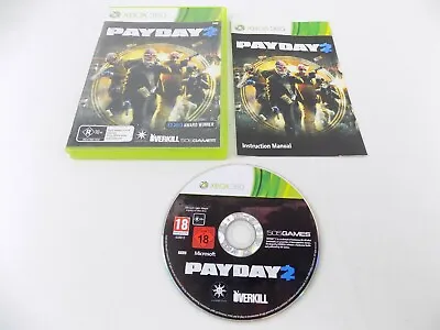 Mint Disc Xbox 360 PayDay 2 II Free Postage • $11.90