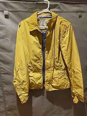 Zara Man Yellow Bomber Jacket Winter Denim Couture Style Men • $7.95