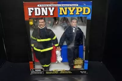 Vintage Real Heros 2002 Limited Edition Fdny Nypd 9/11 Action Figures New In Box • $9.99