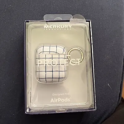 Mercury Innovations Protect AirPods Case With Hook White/blue Print New • $14.99