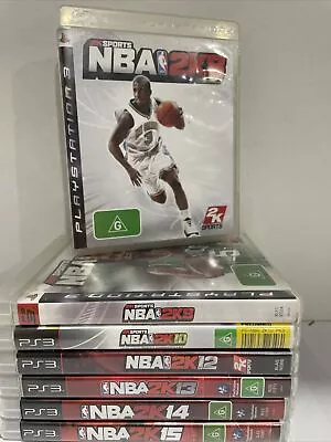 NBA 2K Bundle - NBA2K8  2K9  2K10  2K12 2K13 2K14 & 2K15 PS3 PlayStation • $39.95