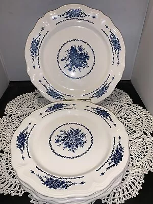 Vtg Sears Blue White Mayhill Federalist Ironstone 12  Serving Platter 4 Plates • $30