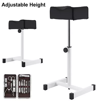 Adjustable Pedicure Manicure Technician Nail Footrest Salon Spa Equipment Black • $28.79