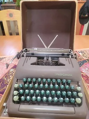 Vintage Smith Corona Silent 5S Typewriter And Case- S/N 5S 403574 - Cloth Case • $102.95