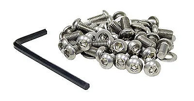 6mm Stainless Button Head Allen Shroud Screws Vw Buggy Bug Ghia Baja Bus Trike • $28.95