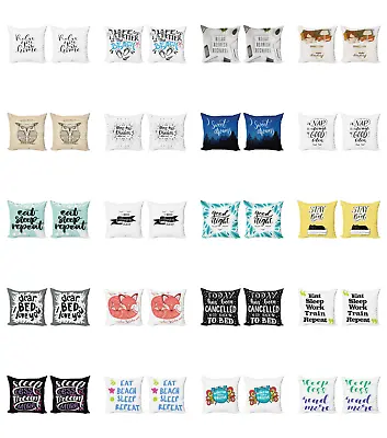 Ambesonne Calligraphic Art Cushion Cover Set Of 2 For Couch And Bed In 4 Sizes • £16.37