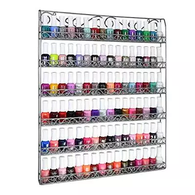 AMT Metal Nail Polish Racks For The Wall CLEAR Nail Polish Display Young Livi... • $57.68