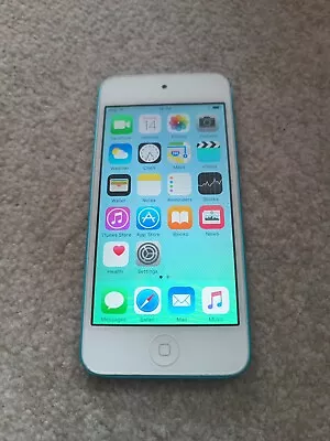 £40 • Buy Apple IPod Touch 5th Generation Blue (32GB) Working Front Face Camera Faulty 