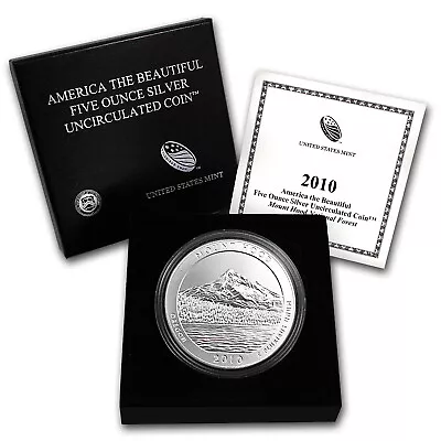 2010-P 5 Oz Silver ATB Mount Hood (w/Box & COA) • $267.37