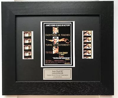 £32.99 • Buy James Bond 007 GOLDFINGER Original Double Film Cell Memorabilia*