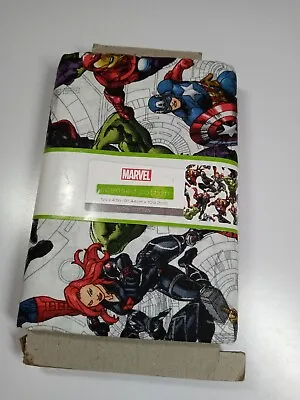 Marvel Licensed Fabric-Avengers Unite-1 Yard Precut-100% Cotton-NEW • $4.75