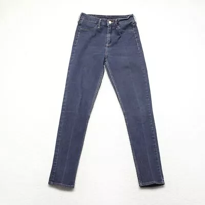 H&M &Denim Women's Size 27 Blue Skinny High Rise Ankle Dark Wash Stretch Jeans • $11.75