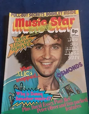 Rare MUSIC STAR Magazine 26 JANUARY 1974 Essex Jacksons Sweet John & Yoko Macca • £15