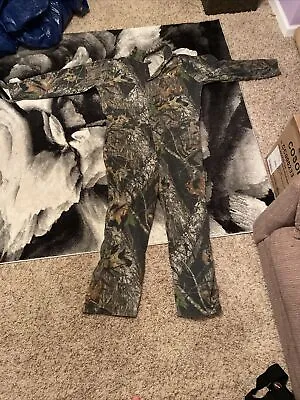 VTG Mossy Oak Apparel XL Break Up Explorer Coveralls Camouflage Jumpsuit • $44.99