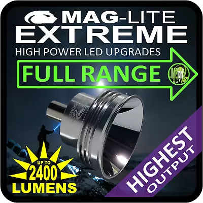 Maglite Led Upgrade Conversions 2400lm Globe Bulb Torch Flashlight All Models Au • $62.15