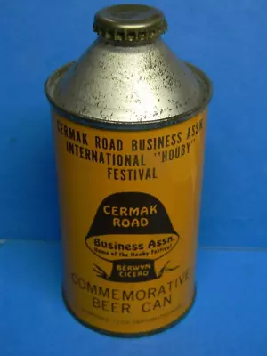 Vintage Cermak Road Business Assn. Houby Festival Mushroom Cone Top Beer Can • $14.99