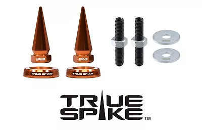 2pc True Spike Orange Spiked License Plate Frame Washers Bolts For Honda Acura • $14.95