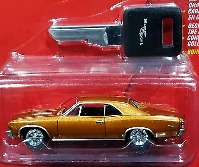$12.99 • Buy Johnny Lightning 67 1967 Chevy Chevelle SS Chevy Thunder Chevrolet Car +Key Gold