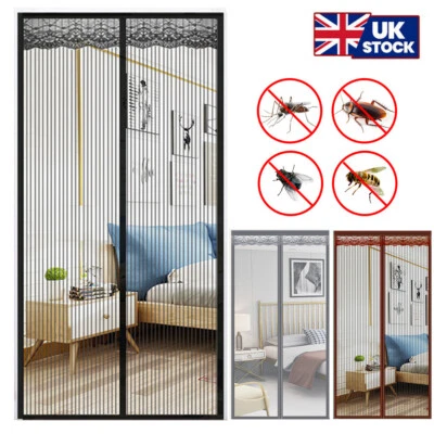 £9.49 • Buy Magic Curtain Door Mesh Magnetic Fastening Mosquito Bug Insect Fly Net Screen UK
