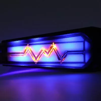 Blue+Yellow Light 2pcs Motorcycle LED Turn Signal Light Flashing Dynamic IPX66 W • $11.90