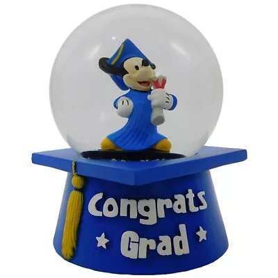 Disney Mickey Mouse Musical Water Globe  Graduation Theme New In Package • $24.99