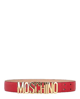 Moschino Womens Leather Logo Belt • $154.99